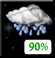 Thursday Night: Rain showers. Cloudy, with a low around 36. South southwest wind 15 to 18 mph, with gusts as high as 28 mph. Chance of precipitation is 100%. New rainfall amounts between 1 and 2 inches possible. Thursday Night: Rain Showers