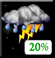 Thursday Night: Slight Chance Showers And Thunderstorms