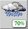Thursday: Rain showers. Mostly cloudy. High near 39, with temperatures falling to around 37 in the afternoon. Southwest wind around 15 mph, with gusts as high as 23 mph. Chance of precipitation is 80%. New rainfall amounts between a tenth and quarter of an inch possible. Thursday: Rain Showers